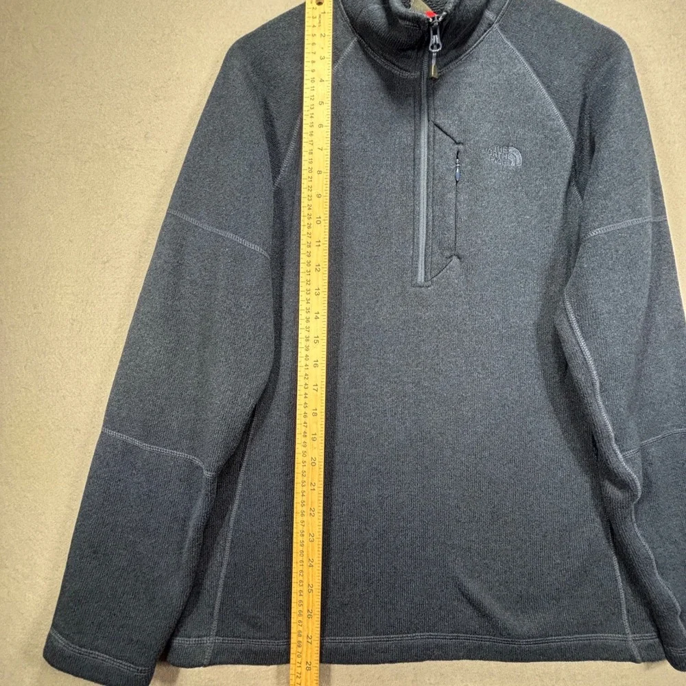 The North Face Fleece Pullover Mens Medium Gordon Lyons Quarter Zip Navy Blue‎